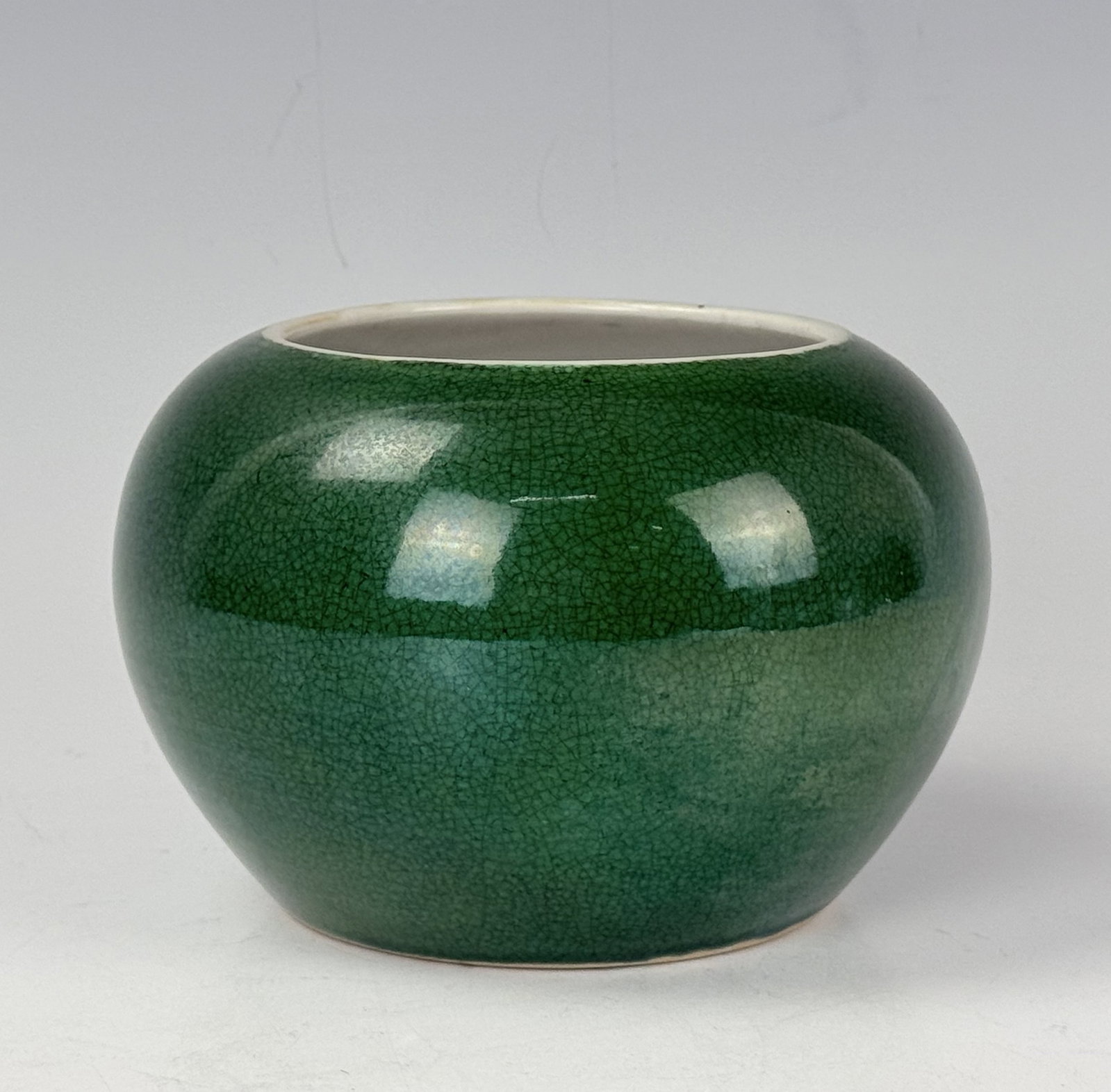 Chinese Antique Green Glazed Porcelain Washer (1 of 5)