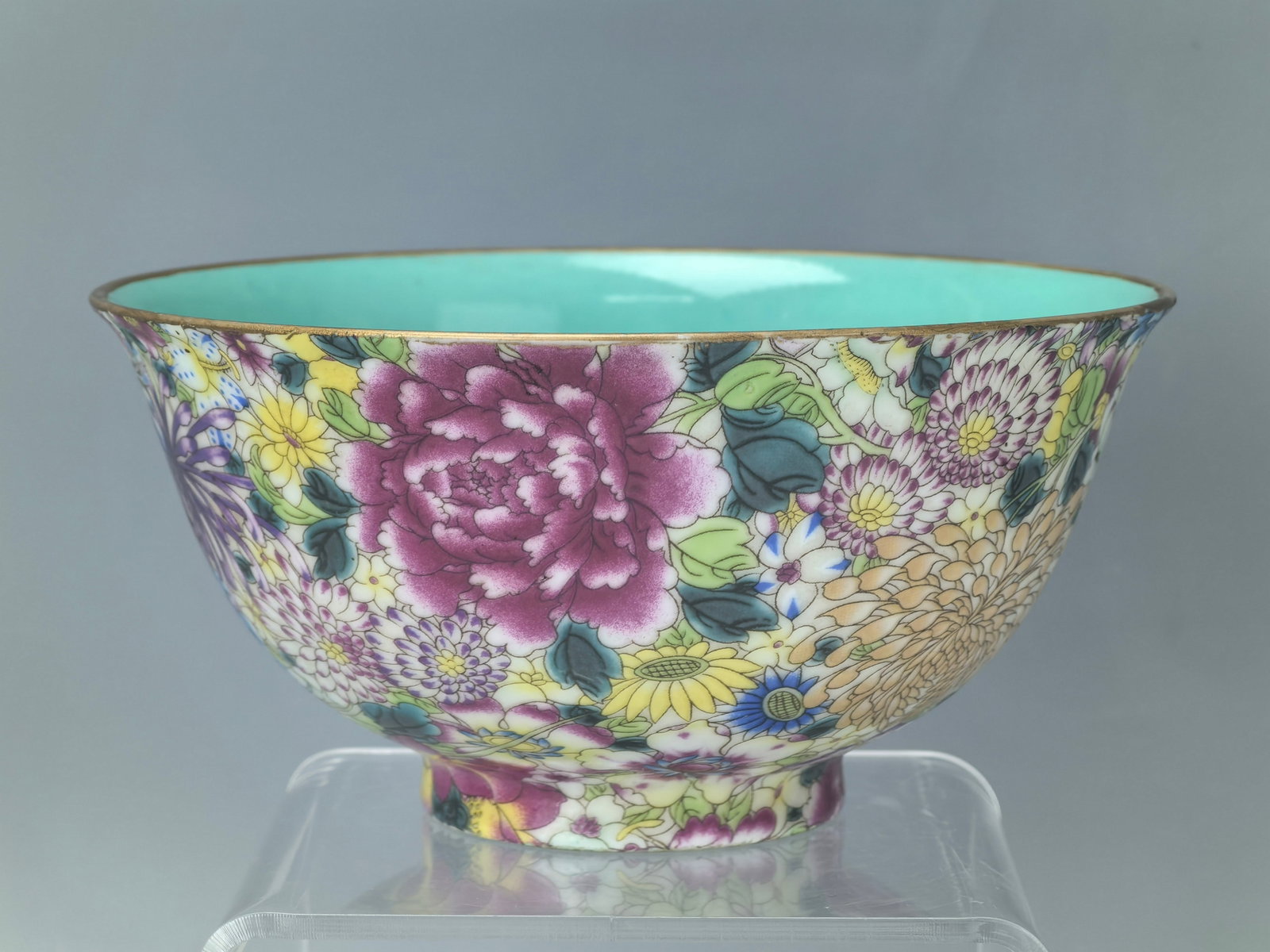 Chinese Famille Rose Porcelain Bowl with Yongzheng Mark (1 of 6)