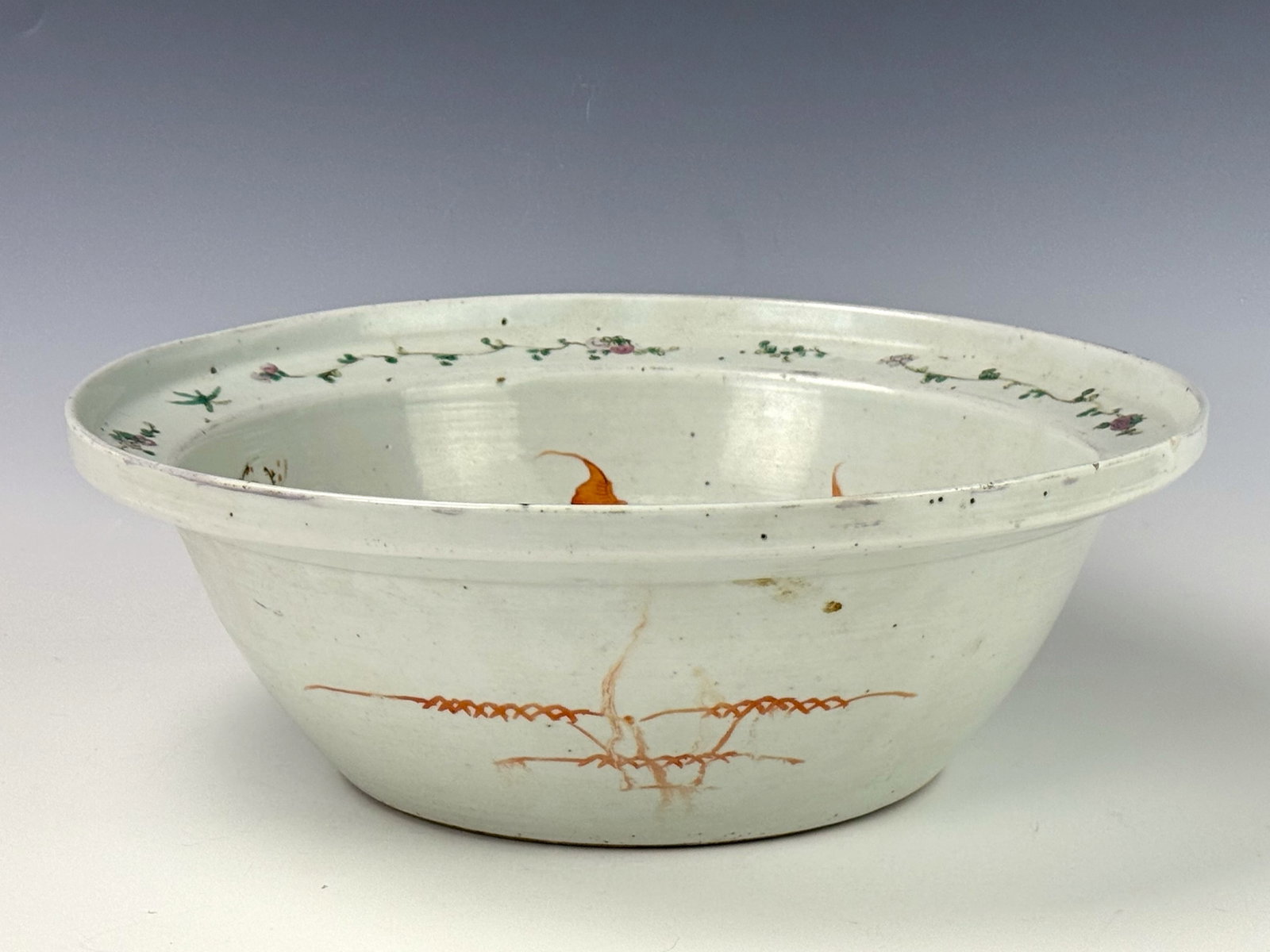 Antique Chinese Famille rose Porcelain Basin (1 of 5)