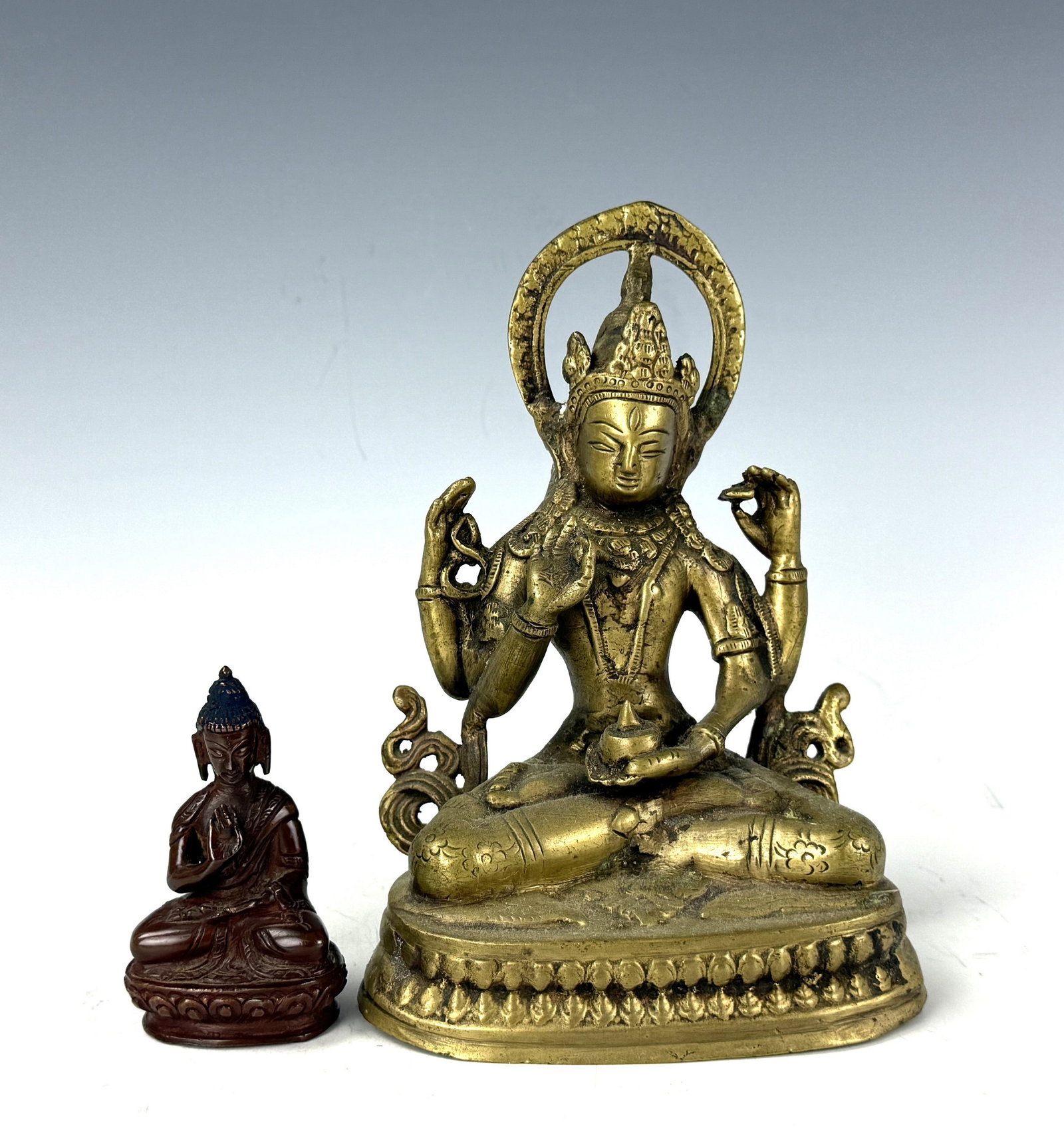 Two Bronze Buddha Statues (1 of 6)