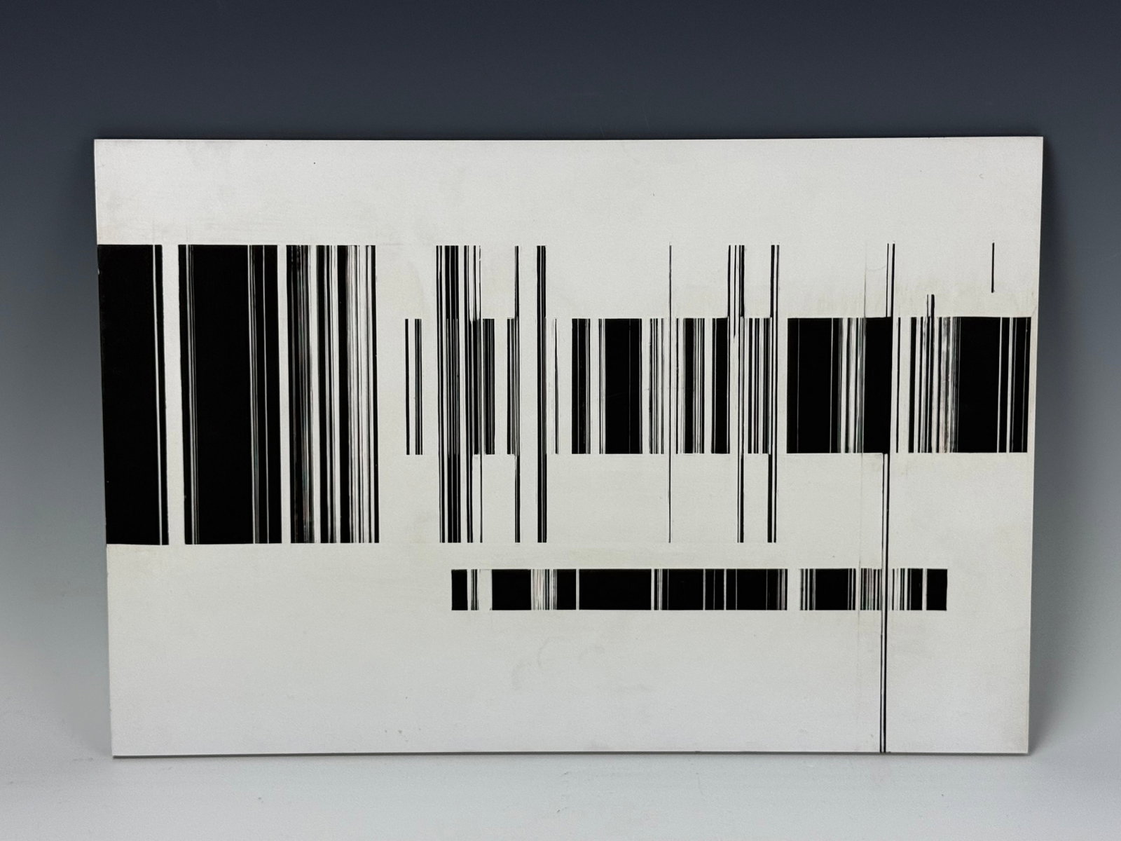 Luc Peire 2 Etude Graphie L (1965) Polymer on Formica (1 of 4)