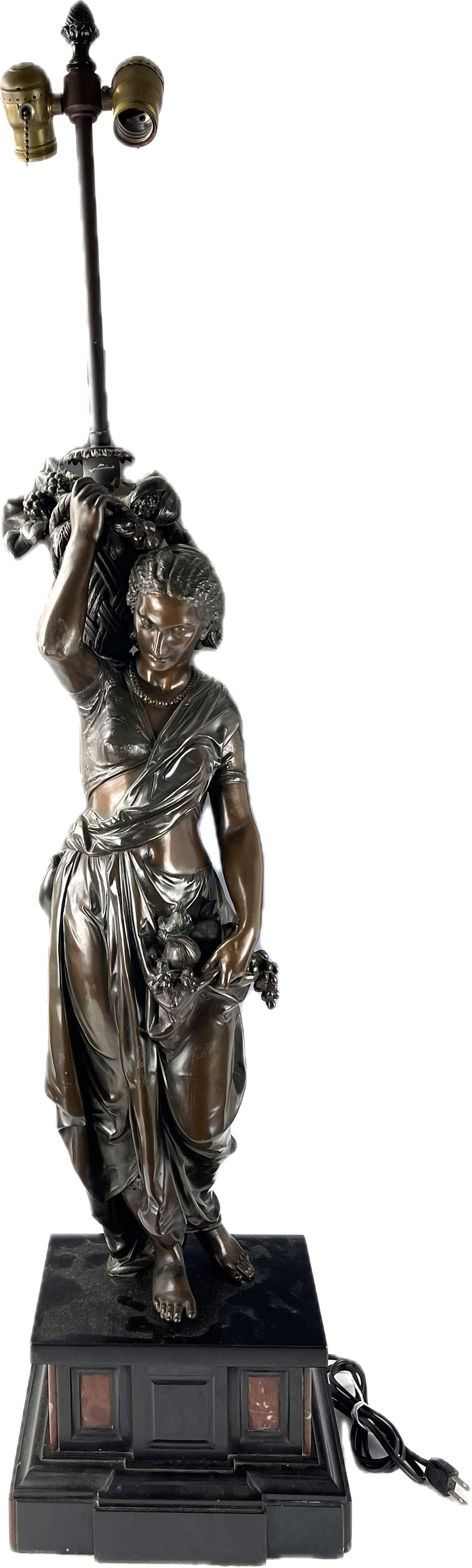 A Large Bronze Female Sculpture Figure Attributed to Eugene Corn (1 of 8)