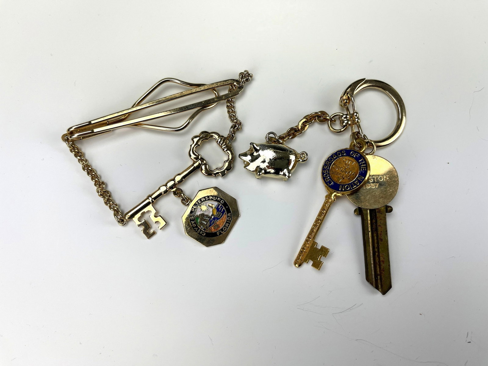 Two Vintage American Souvenir Keys