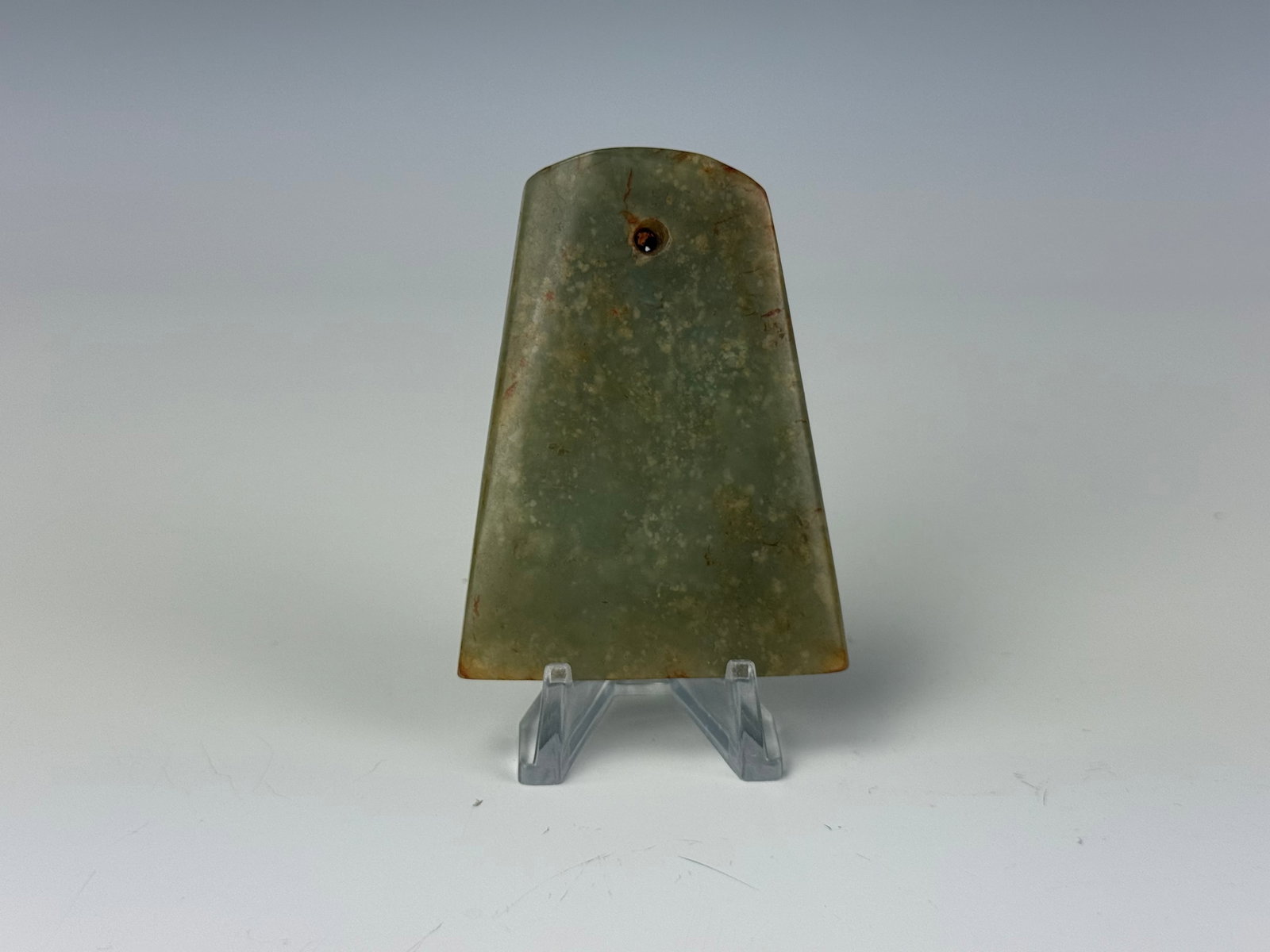 Chinese Carved Celadon Jade Axe (1 of 3)