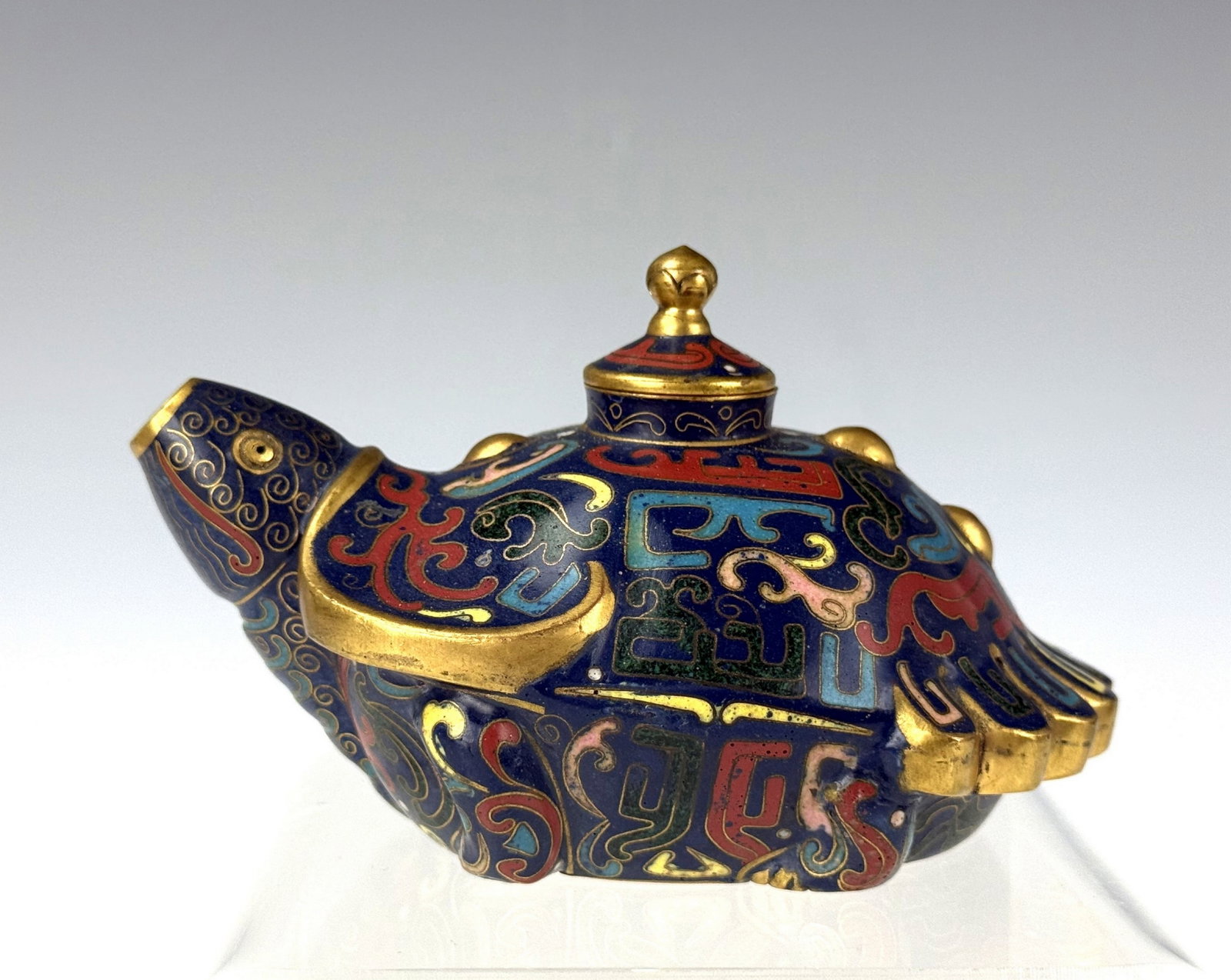 Chinese Cloisonne Turtle Shaped Water Dropper (1 of 7)