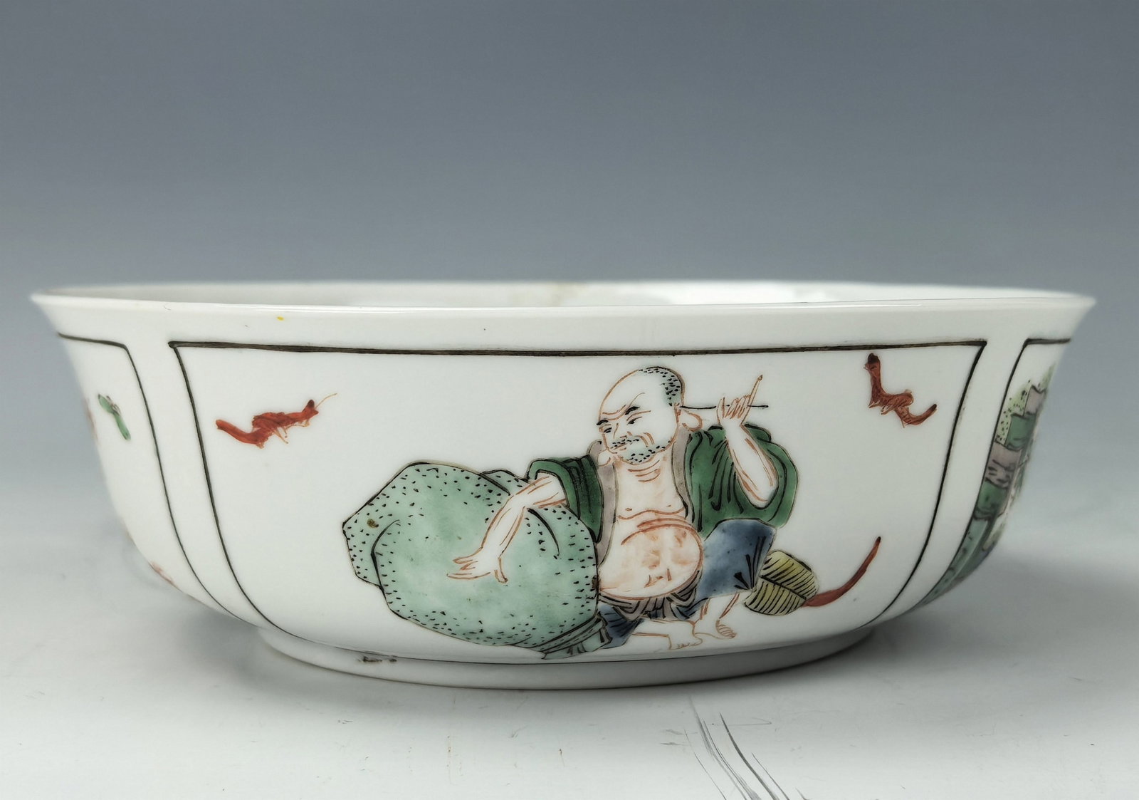 Chinese Famille Verte Porcelain Bowl