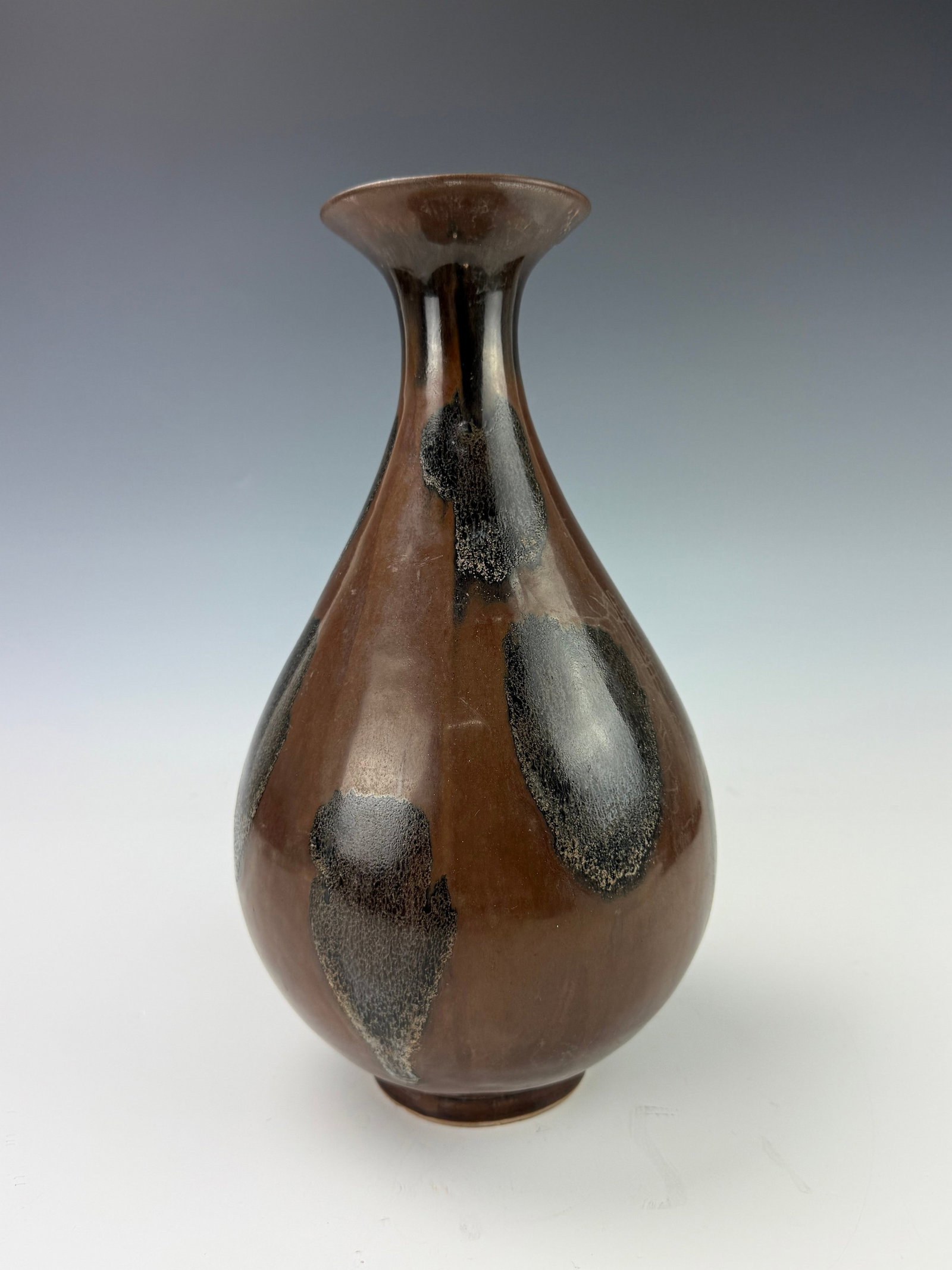 Chinese Russet Splashed Black Glazed Vase (1 of 5)