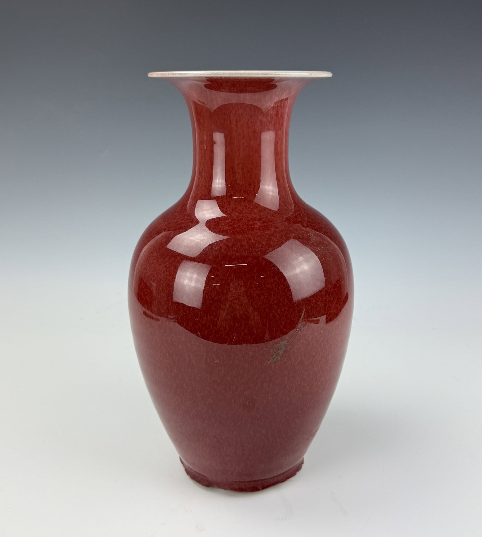 Chinese Red Glazed Porcelain Vase