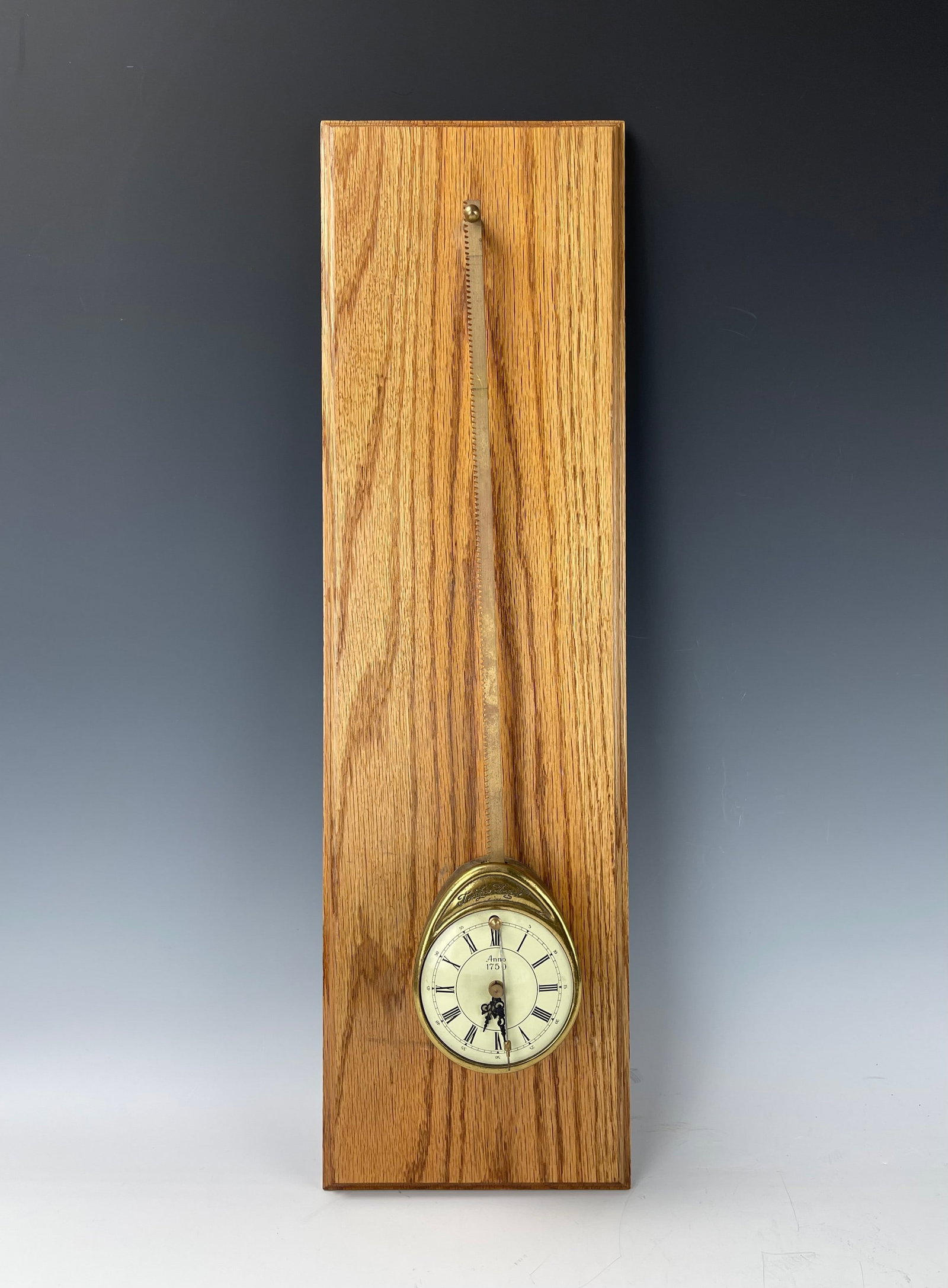 Vintage Anno 1750 Sawtooth Gravity Wall Clock