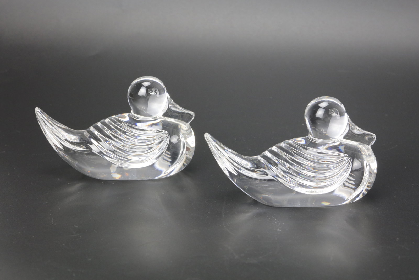 Pair of Waterford Crystal Duck Figurines (1 of 4)
