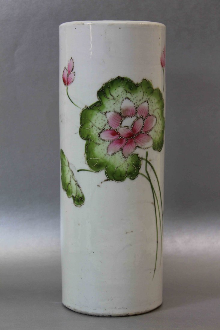A Chinese Antique Porcelain Hat Stand: Chinese Porcelain Stand