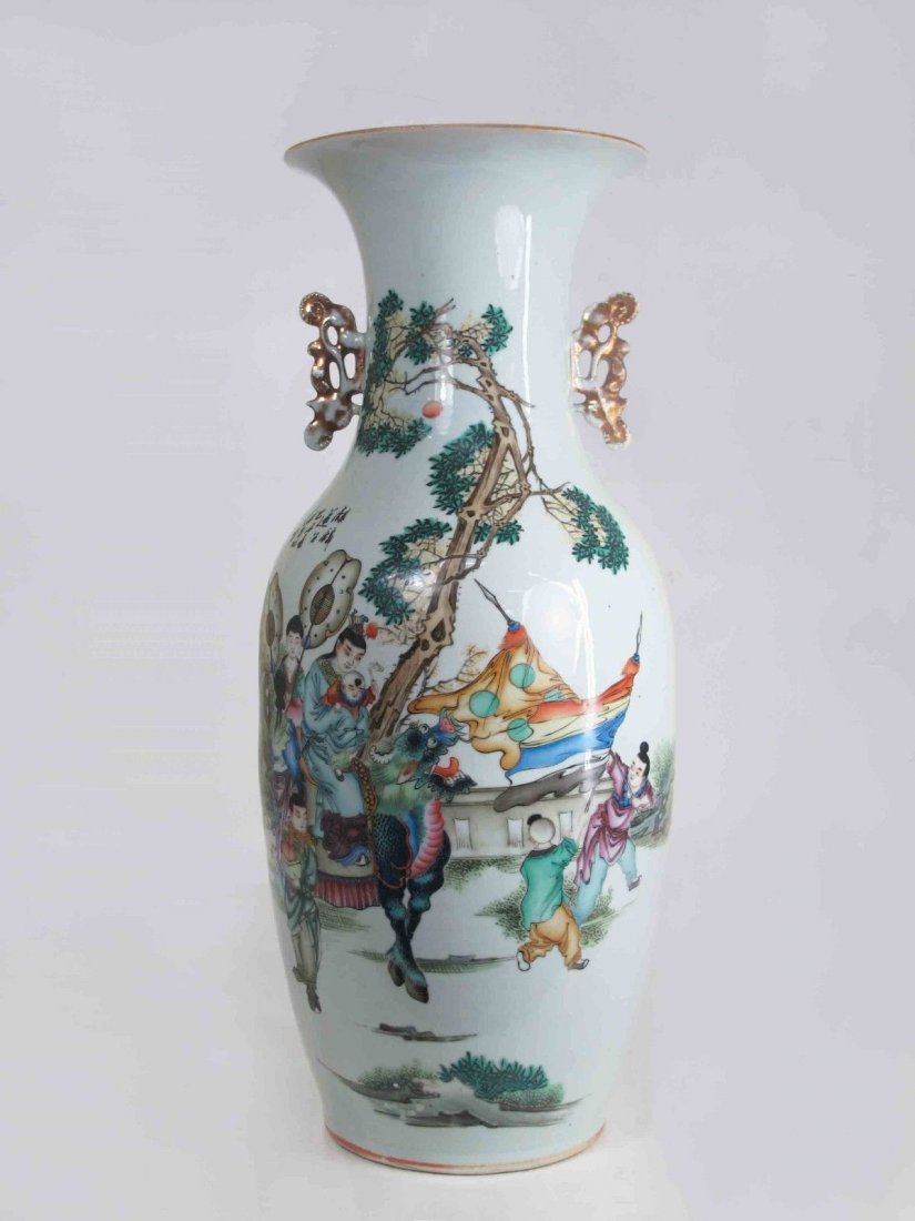 A Chinese Early 20th Century Porcelain Flower Vase, H (1 of 7)