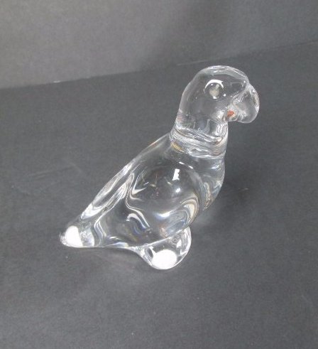 Baccarat Crystal Parrot Paperweight (1 of 4)