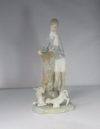 Lladro Porcelain "Boy With Lambs" Figurine (1 of 5)