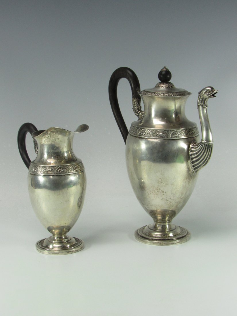 1800's English Teapot & Creamer Stamped and Signed (1 of 7)