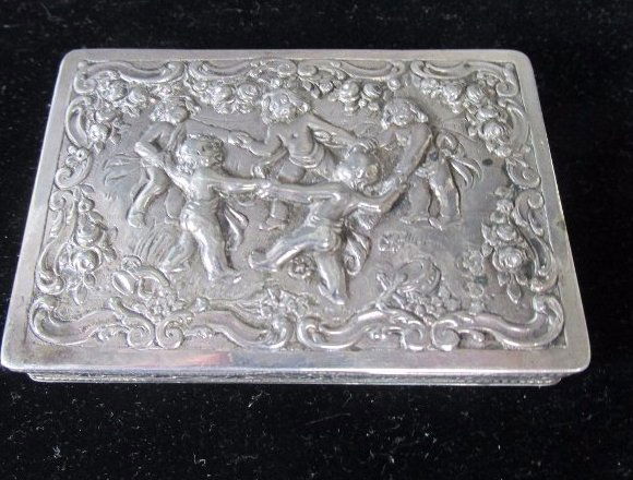 European Sterling Silver Cigarette/ Card Carrying Case (1 of 5)