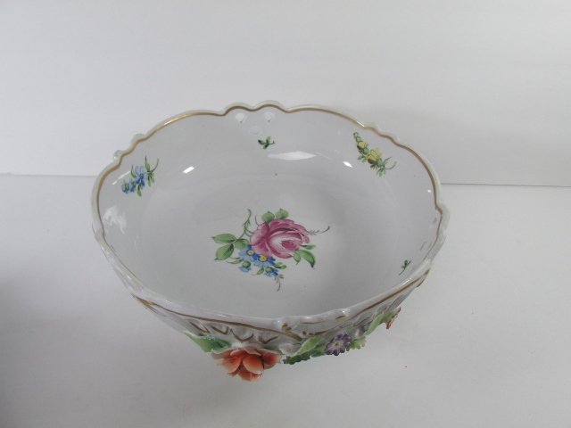 Antique Von Shierholz Dresden Porcelain Flower Hand (1 of 4)