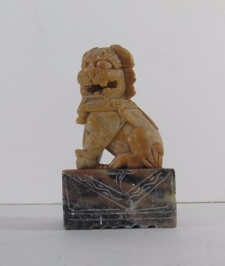 Antique Chinese Foo Dog Hand carved Stone Seal Stamp (1 of 6)