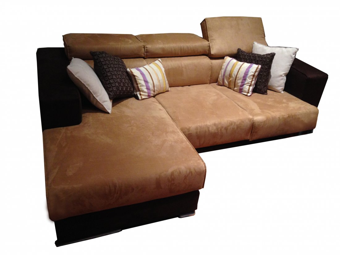 1 Angle Sofa CAN KARIM: Angle Sofa CAN KARIM All fabric Alcantara L88,6 XW60,3 XH28,4 inch Inspired creation