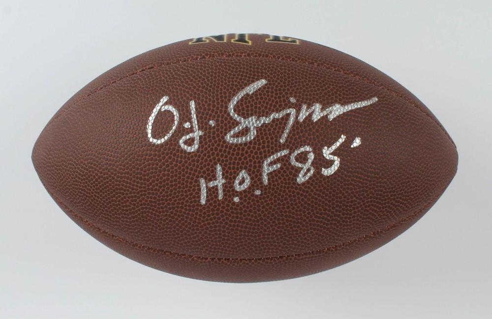 O. J. Simpson Signed NFL Football Inscribed "H.O.F. (1 of 2)