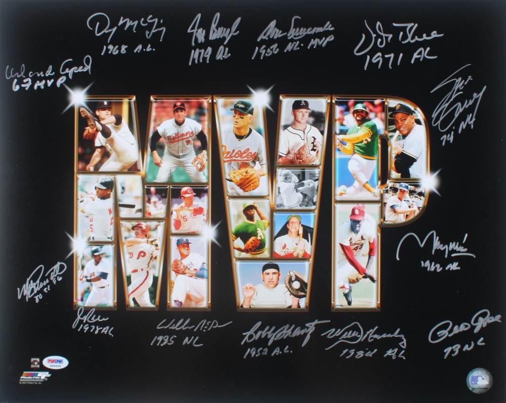 Most Valuable Players 16x20 Photo Signed by (13) with (1 of 2)