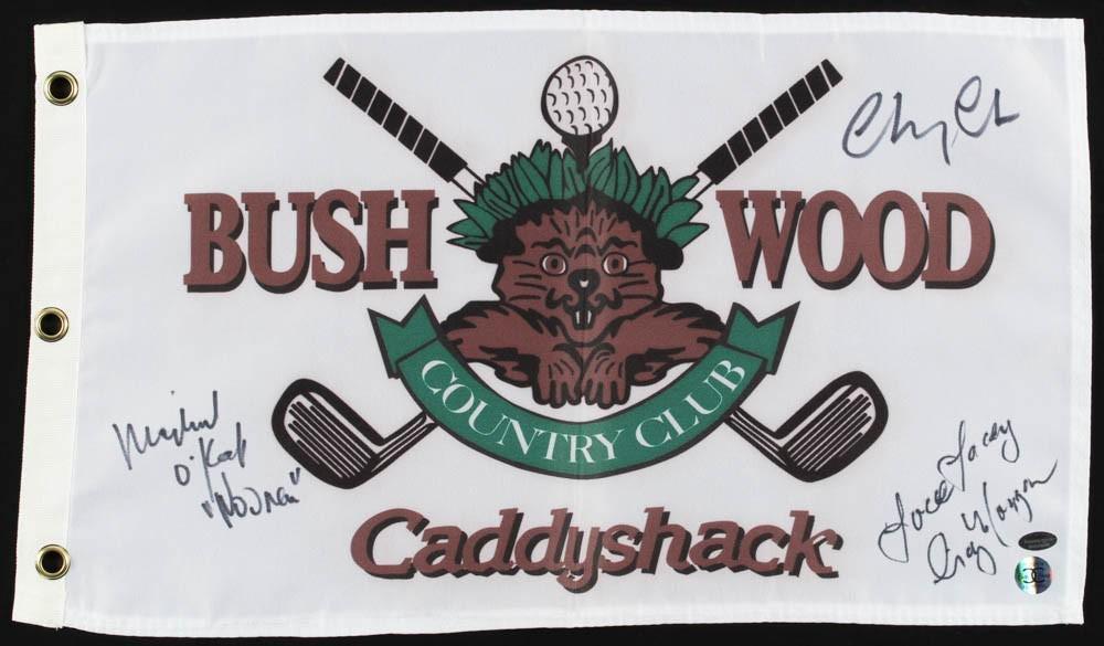 Caddy Shack cast signed pin flag (1 of 1)