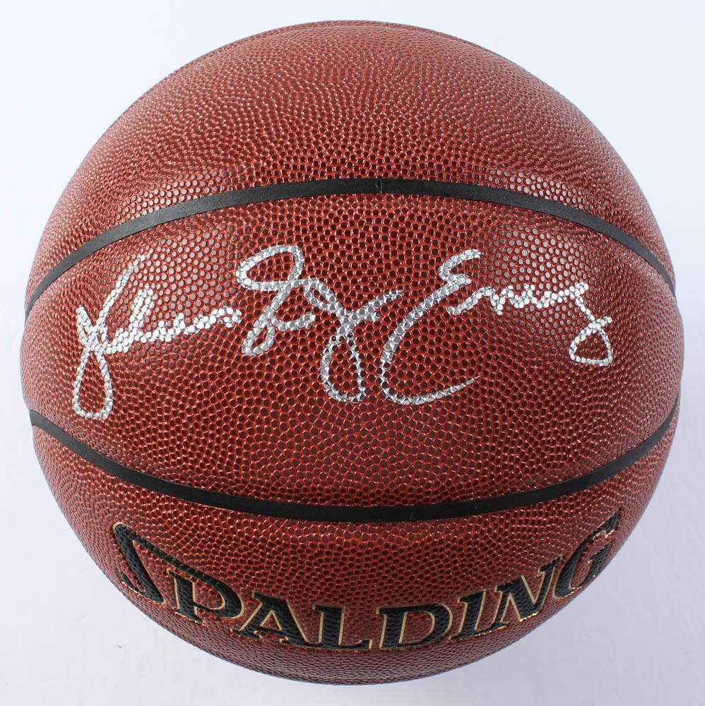 Julius "Dr. J" Erving Signed NBA Basketball (1 of 2)