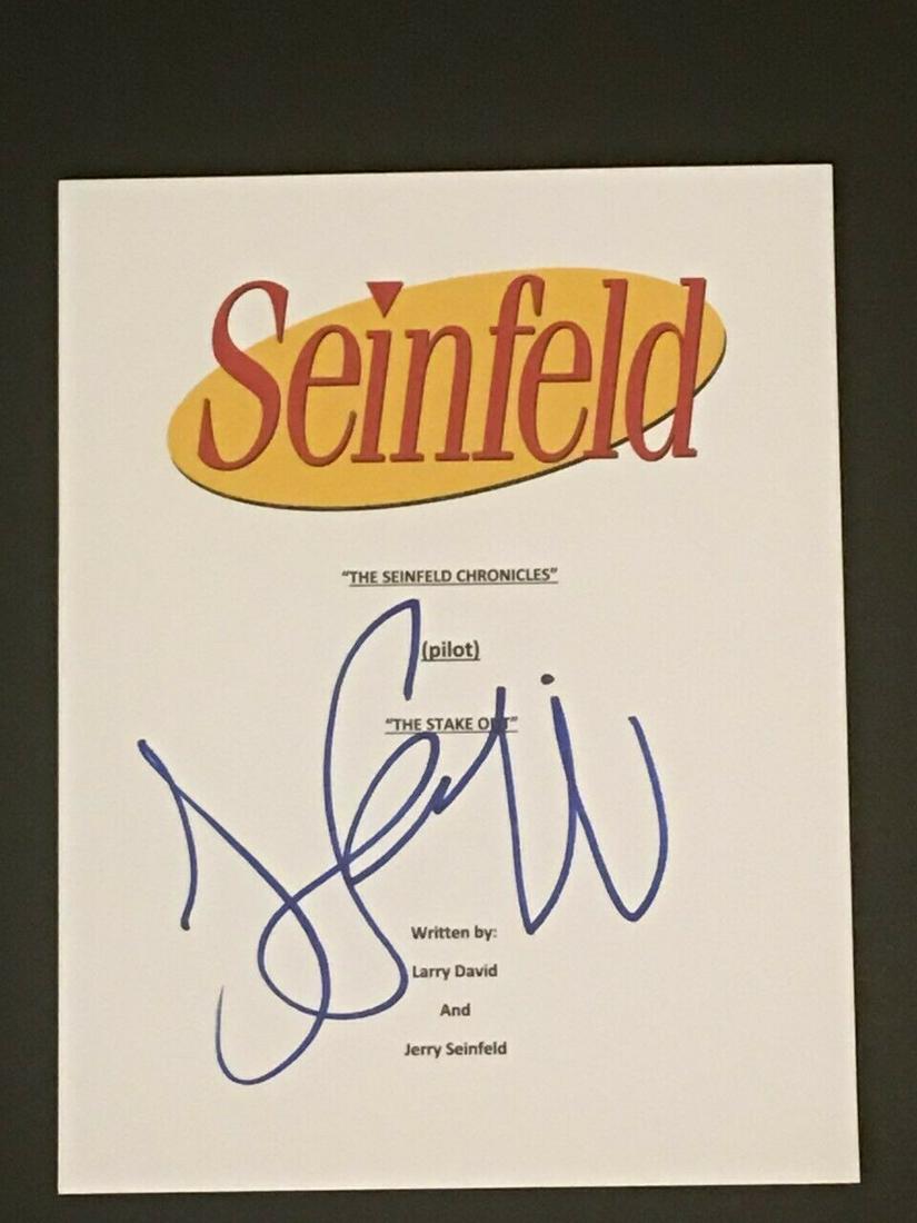 JERRY SEINFELD SIGNED SEINFELD THE STAKE OUT PILOT (1 of 1)
