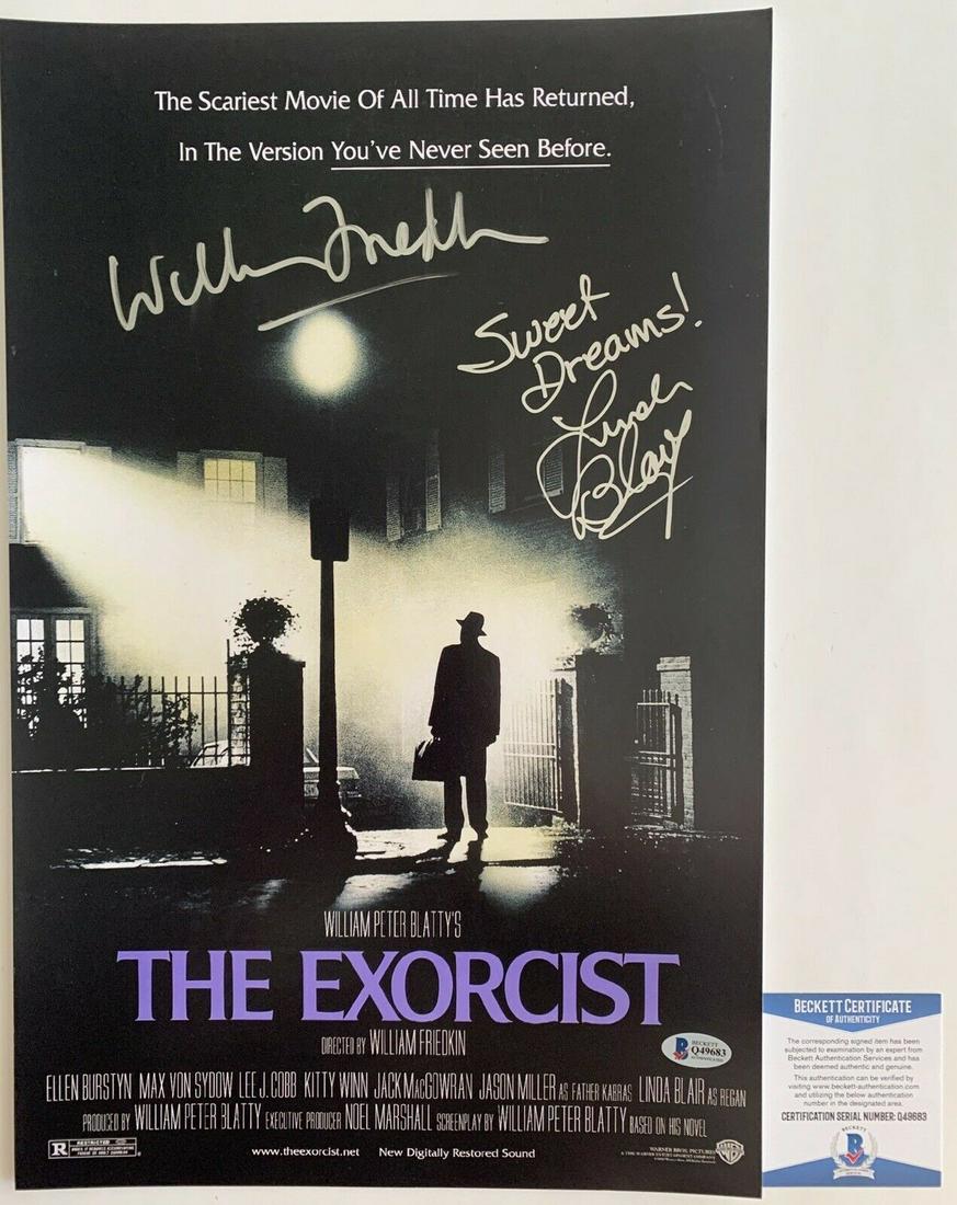 The Exorcist dual signed movie Poster (1 of 1)