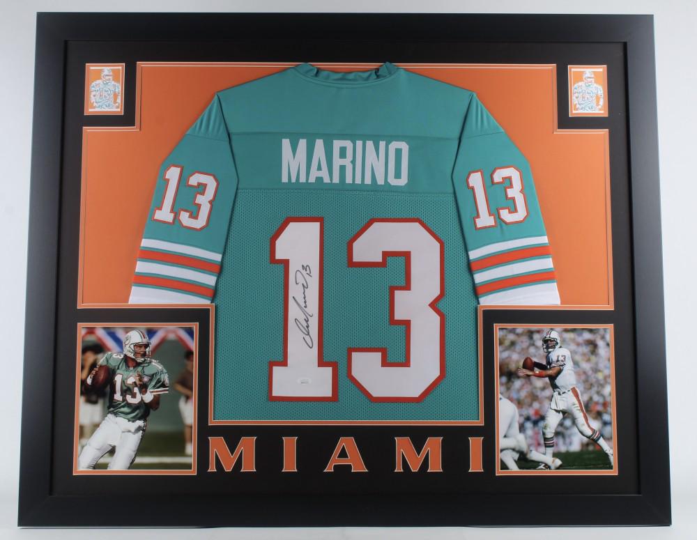 Dan Marino Signed 35x43 Custom Framed Jersey (1 of 2)