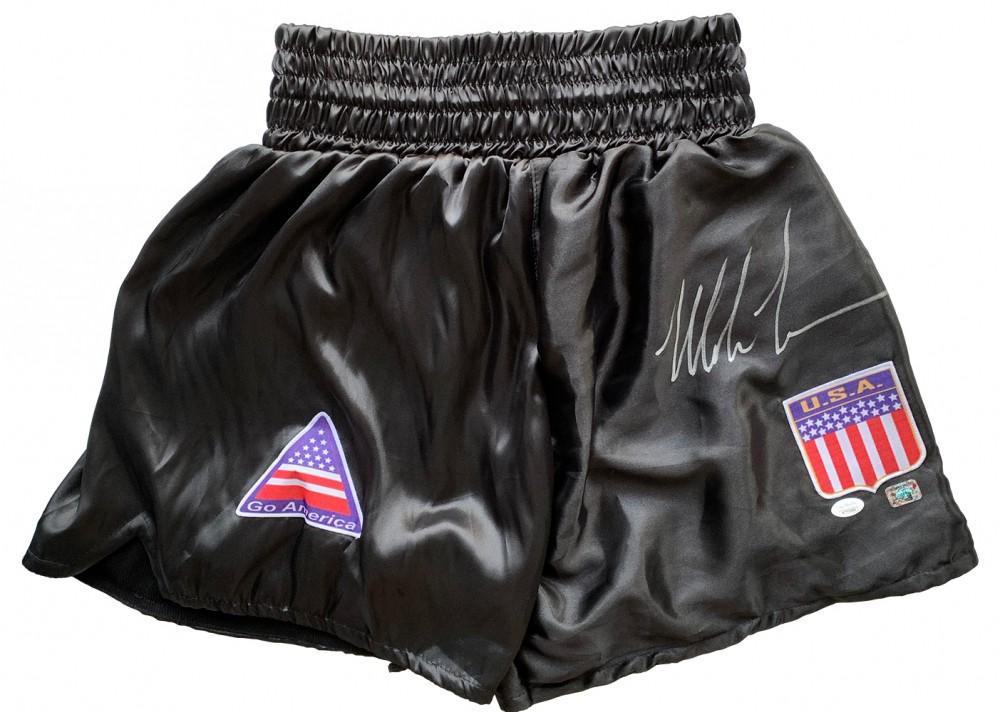 Mike Tyson Signed Boxing Trunks (1 of 1)