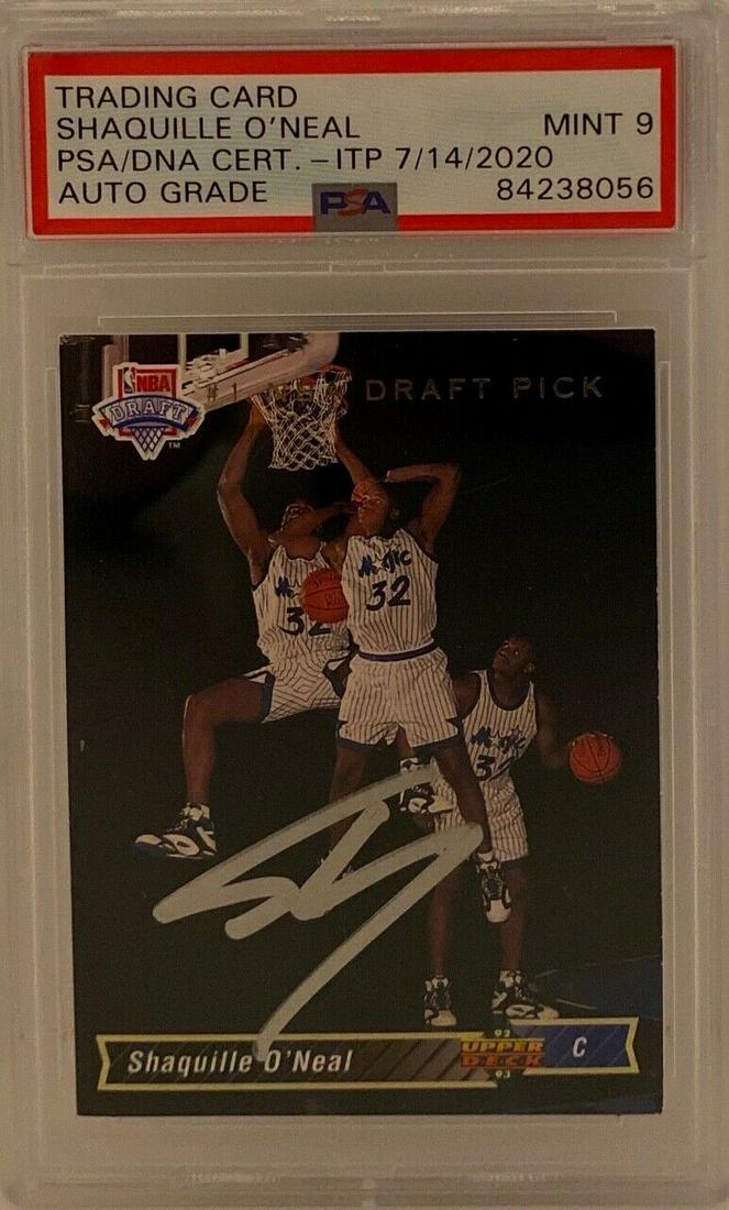 Shaquille O'Neal Signed 1992-93 Upper Deck #1B RC (1 of 1)