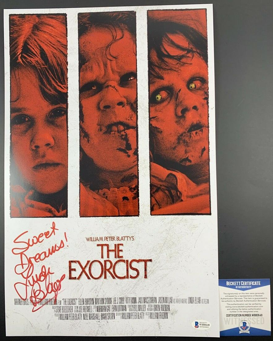 Linda Blair Autographed The Exorcist 11x17 Movie Poster (1 of 1)