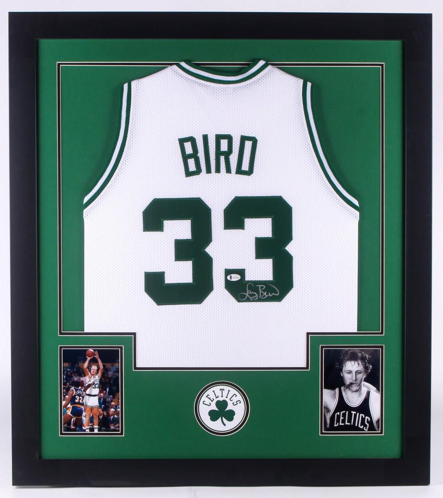 Larry Bird Signed 32x35 Custom Framed Jersey (1 of 1)