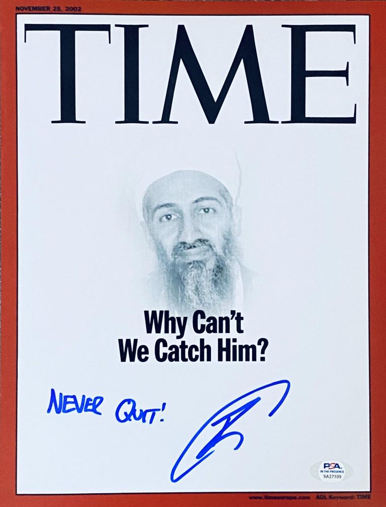 U.S. Navy Seal Robert O'Neill Signed Osama Bin Laden (1 of 1)