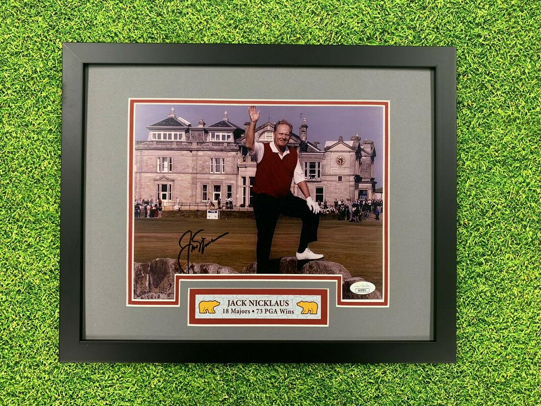 Jack Nicklaus Signed 8x10 Jsa Auto Custom Framed PHOTO (1 of 1)