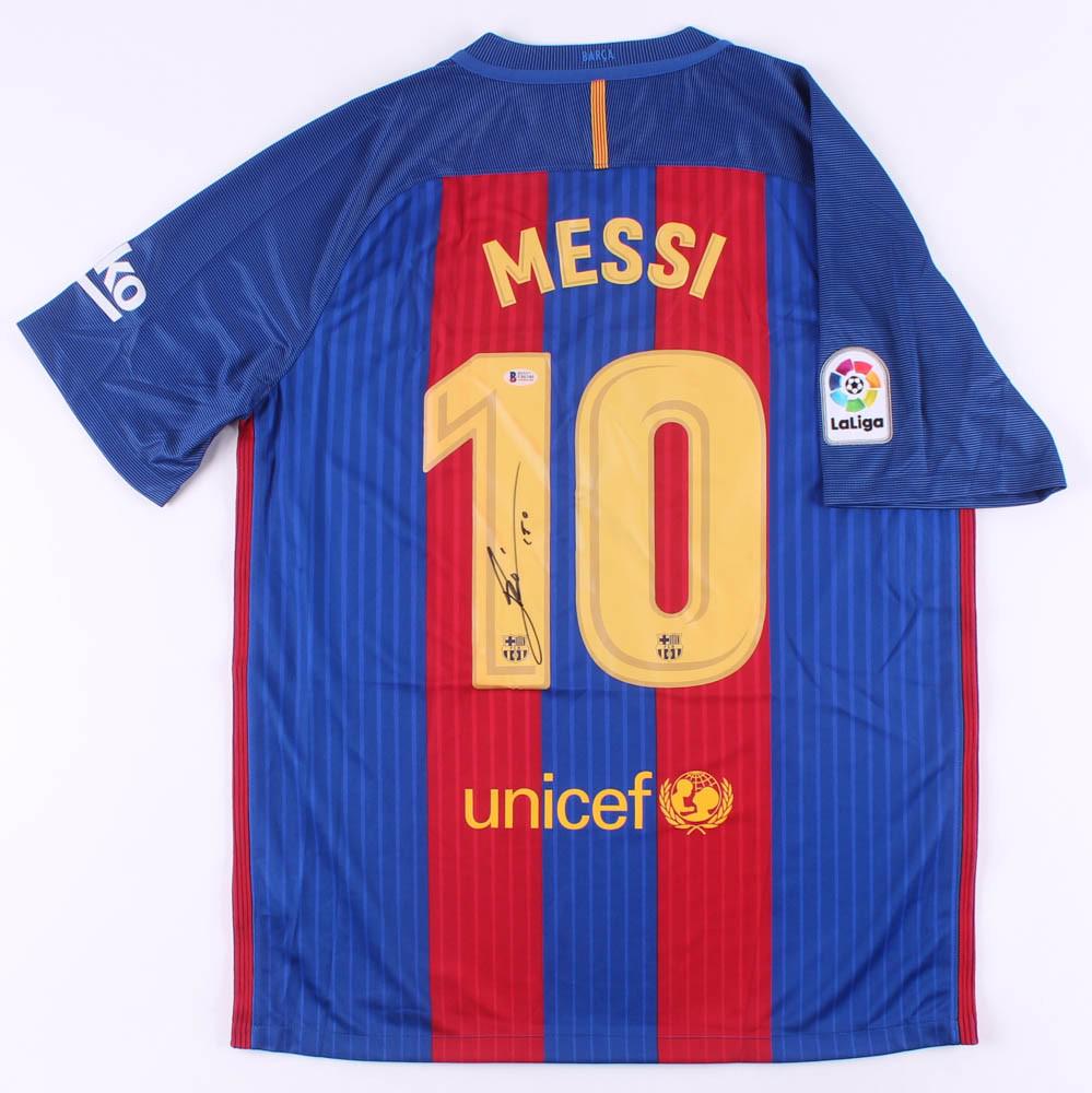Lionel Messi Signed FC Barcelona Jersey Inscribed "Leo" (1 of 2)