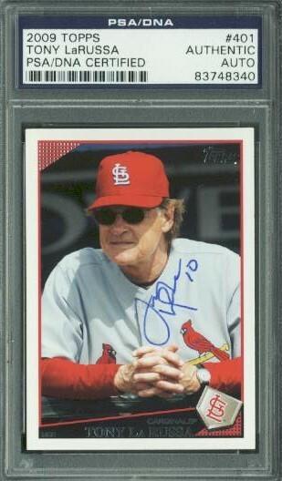 Cardinals Tony Larussa Authentic Signed Card (1 of 1)