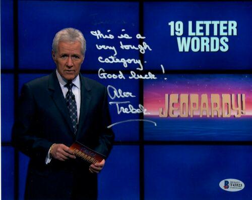 ALEX TREBEK SIGNED AUTOGRAPHED AUTO 8X10 PHOTO BECKETT (1 of 1)