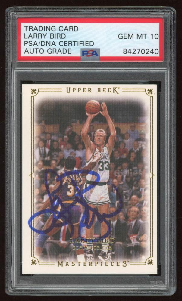 Larry Bird Signed 2009-10 Upper Deck Masterpieces #MALB (1 of 1)