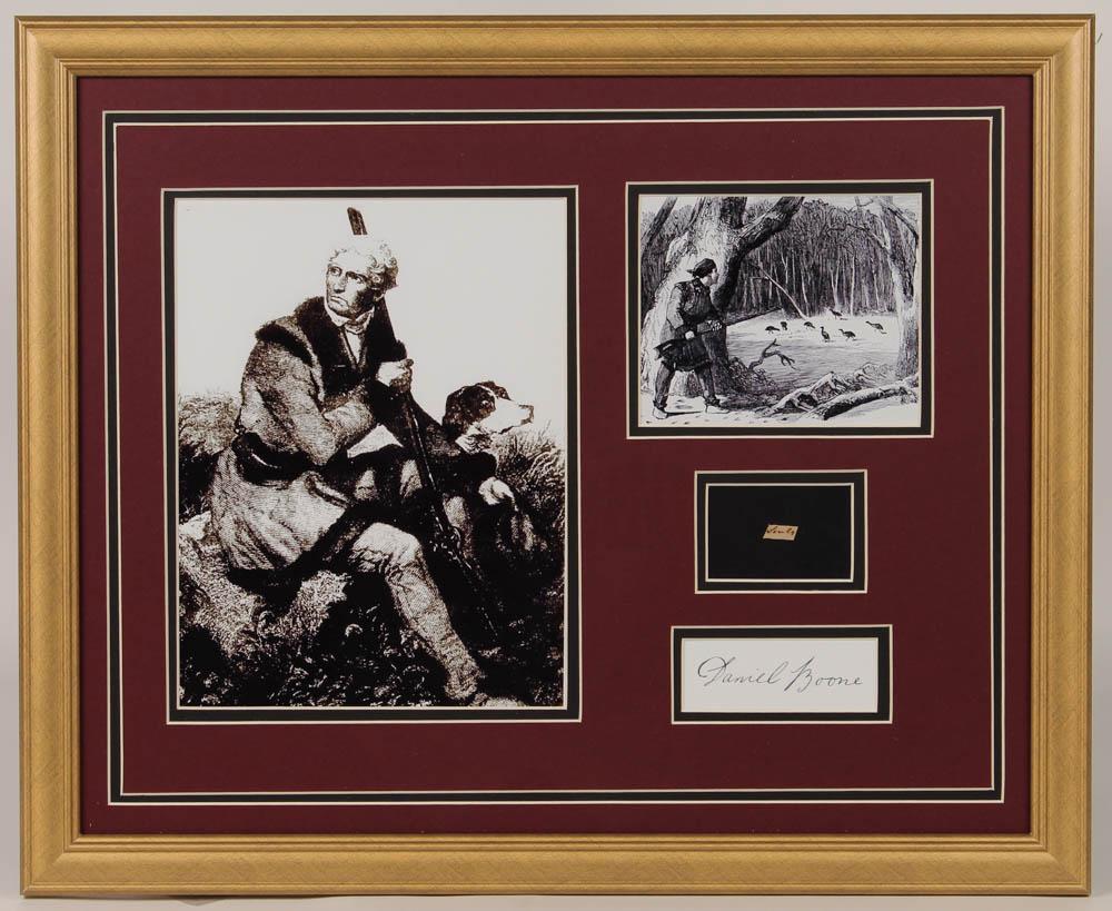 Daniel Boone 18x22 Custom Framed Cut Display with (1) (1 of 1)
