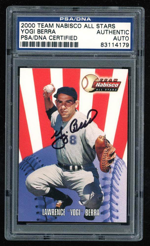 Yogi Berra Signed 2000 Nabisco All Stars #1 (PSA (1 of 1)