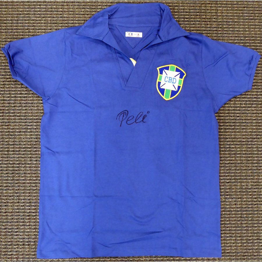 Pele signed 1958 World Cup jersey (1 of 1)