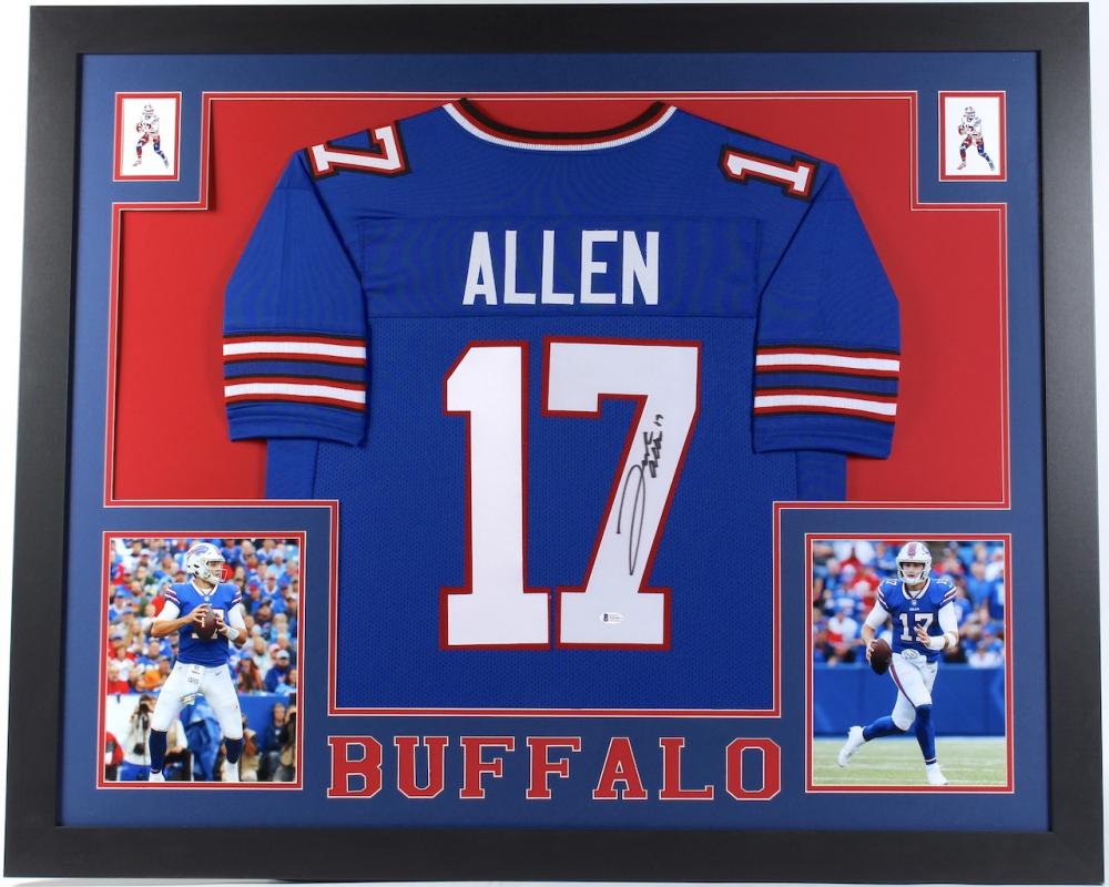 Josh Allen Signed 35x43 Custom Framed Jersey (Beckett (1 of 1)