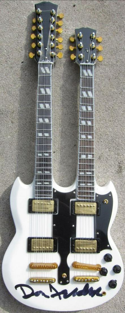 Don Felder Eagles signed Axe Heaven Mini Guitar PSA/DNA (1 of 1)