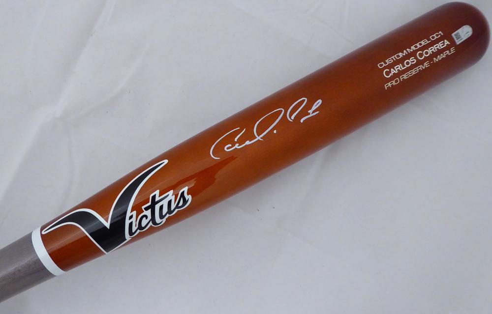 Carlos Correa Autographed Victus Game Model Bat Houston (1 of 2)