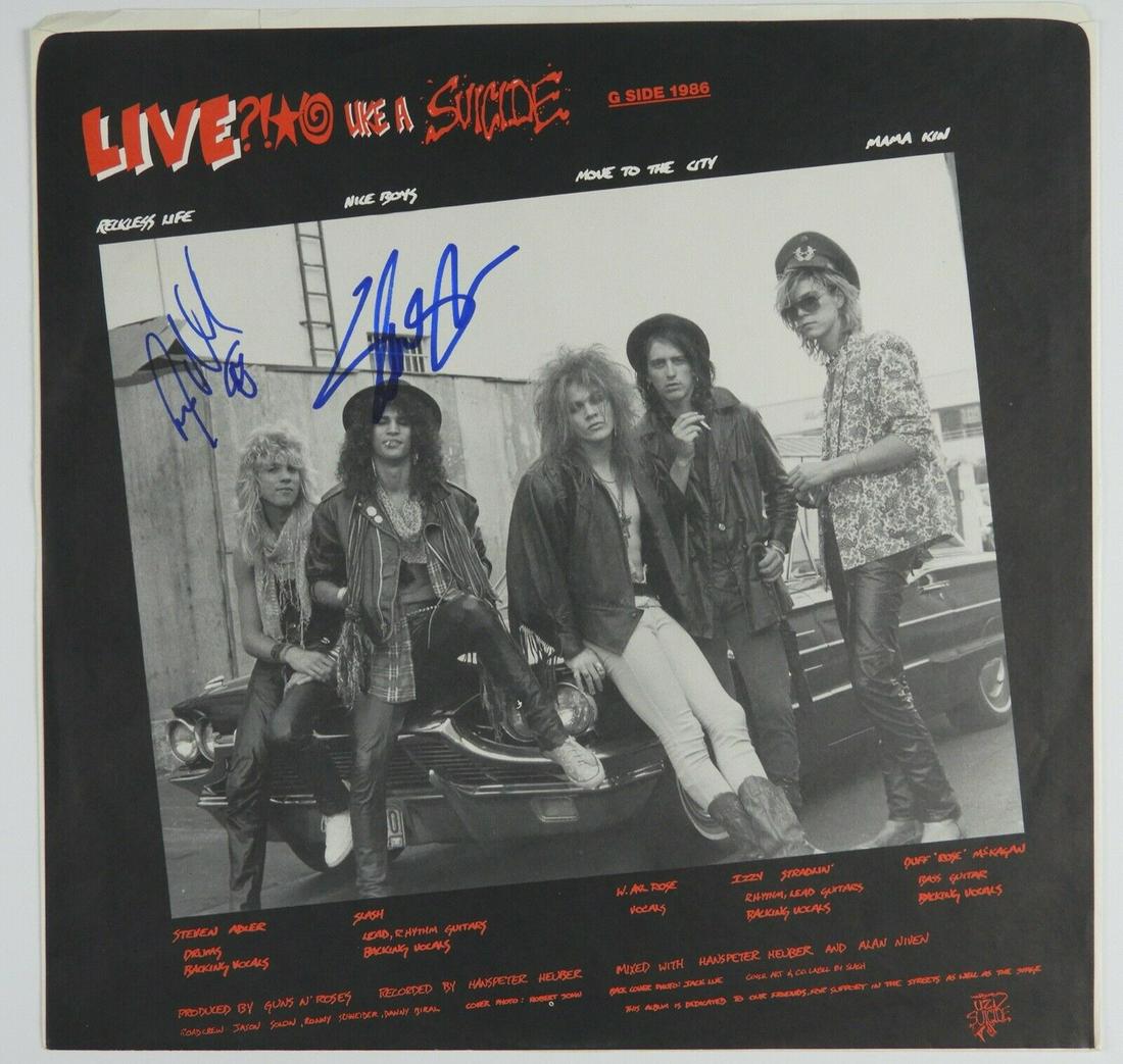 Guns n Roses Slash JSA Signed Autograph Album Vinyl (1 of 1)