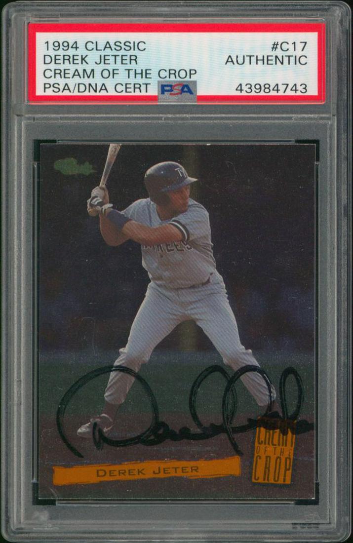 Yankees Derek Jeter Authentic Signed 1994 Classic #C17 (1 of 1)
