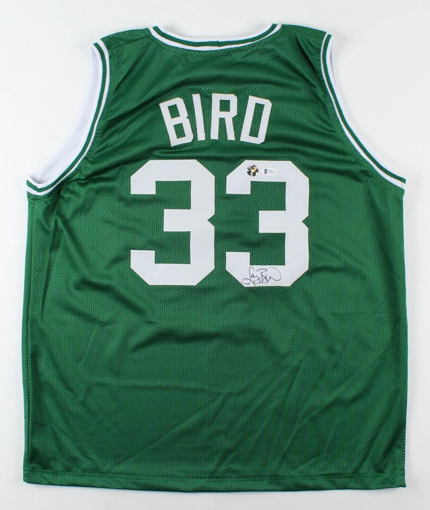 Larry Bird Signed Jersey (Beckett COA & Bird Hologram) (1 of 1)