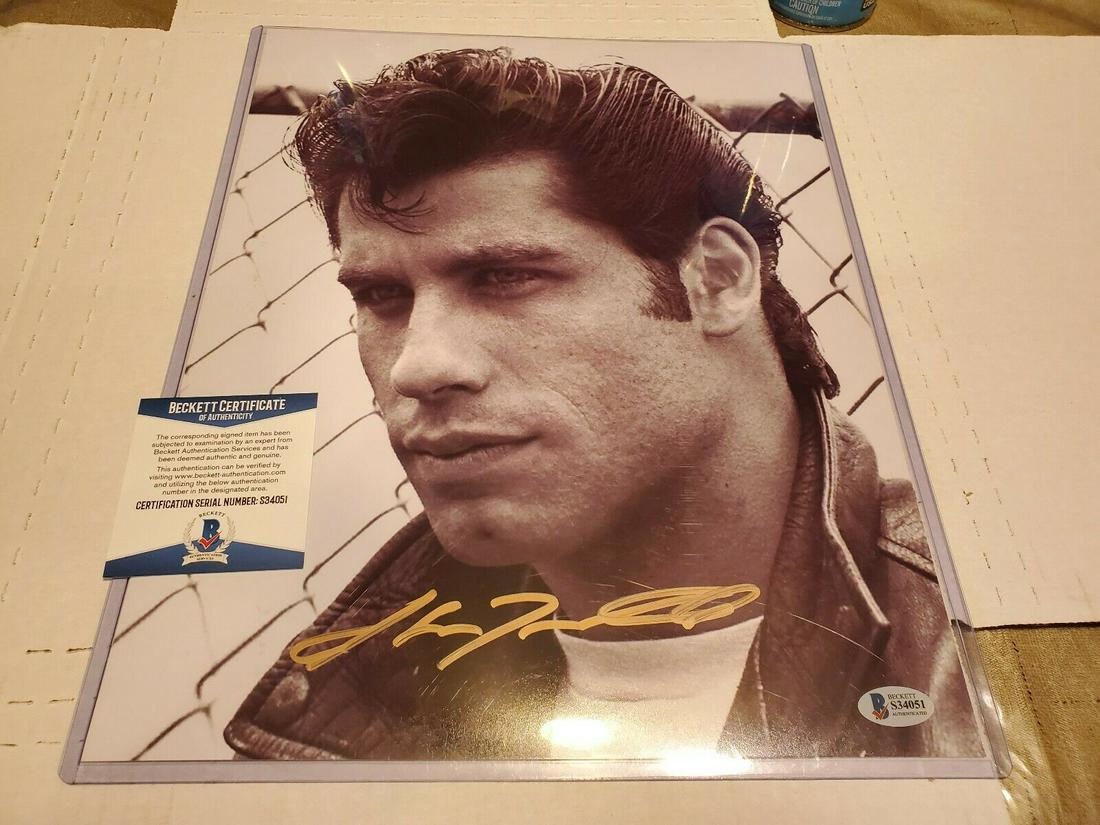 John Travolta Grease Autograph Signed Photo 11x14 (1 of 1)